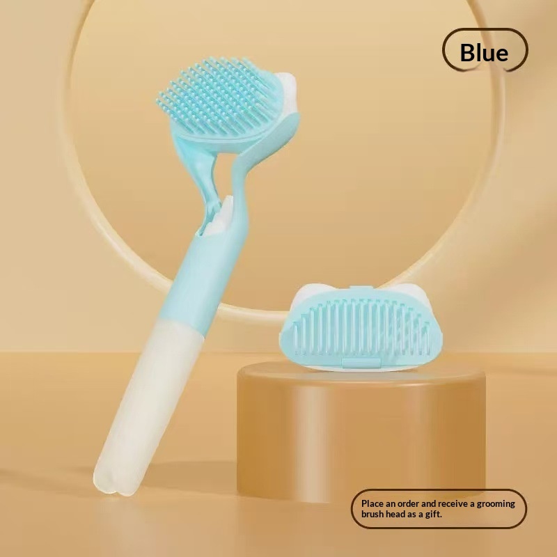 3 in 1 Pet Grooming Tool A Cleaning Brush With A Push button Design - Image 8